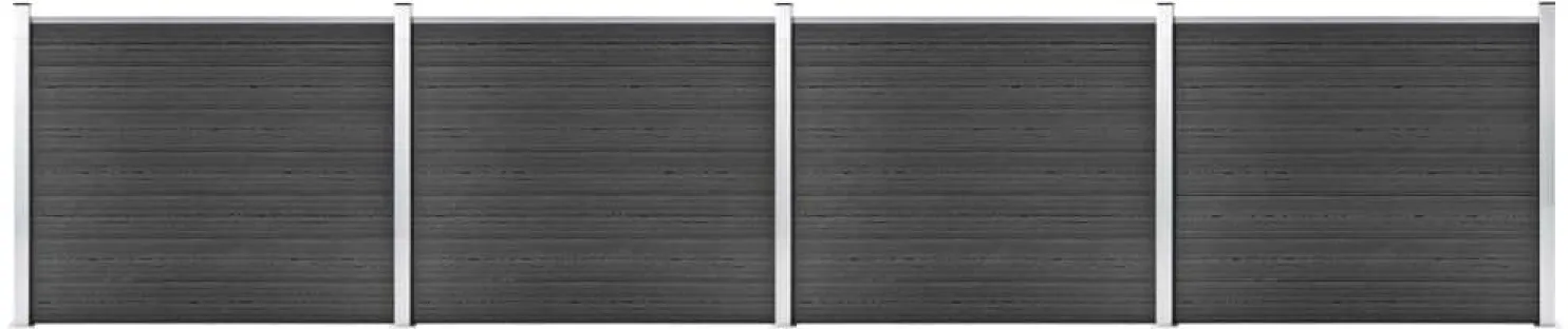 Aitapaneelisarja WPC 699x146 cm harmaa