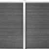 Aitapaneelisarja WPC 353x146 cm musta