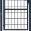 Aitaportti yksiovinen antrasiitin harmaa 106x210cm