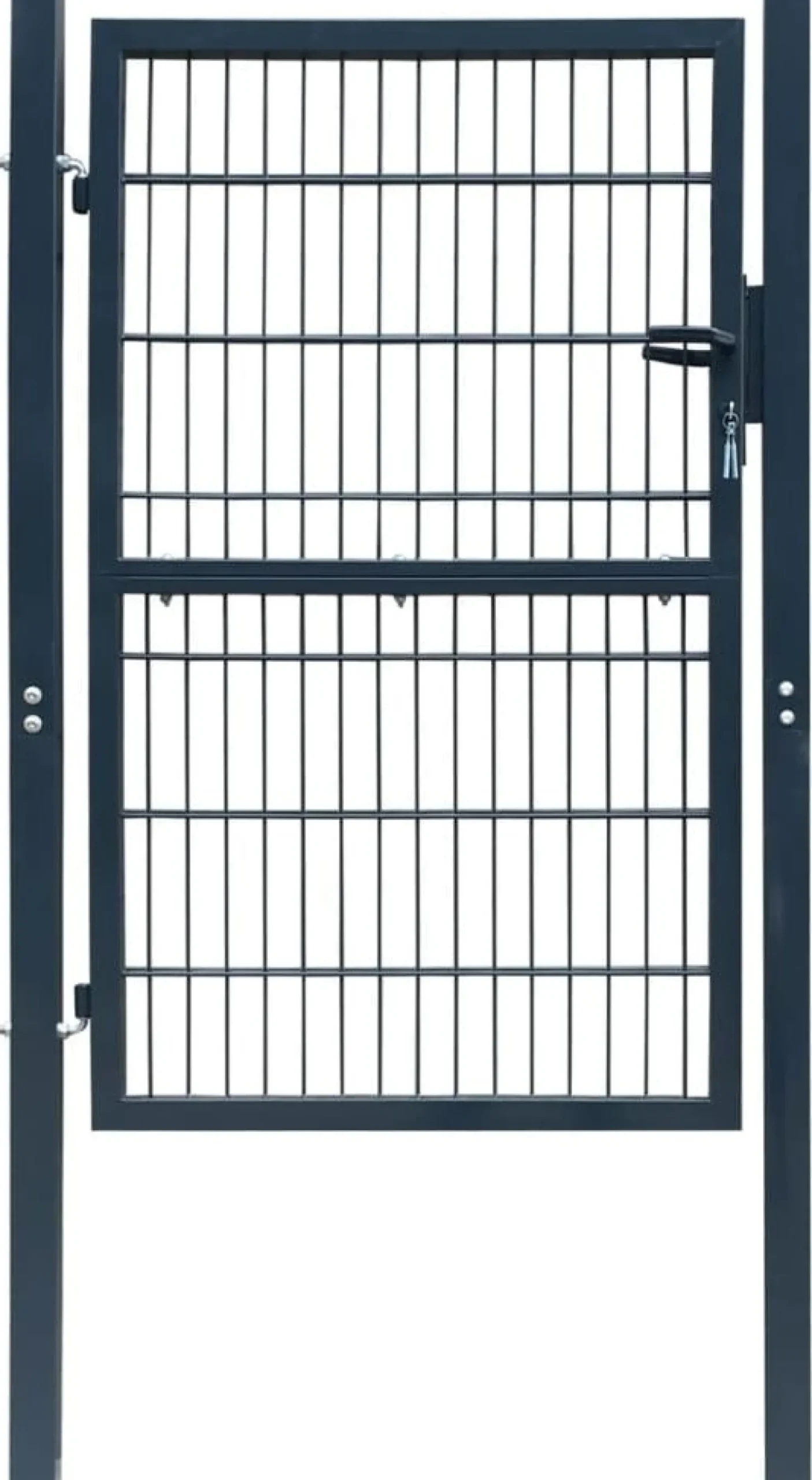 Aitaportti yksiovinen antrasiitin harmaa 106x210cm
