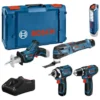 Akkukonesarja Bosch Professional 5 osaa 12V 3x2,0 Ah X+ L-Boxx