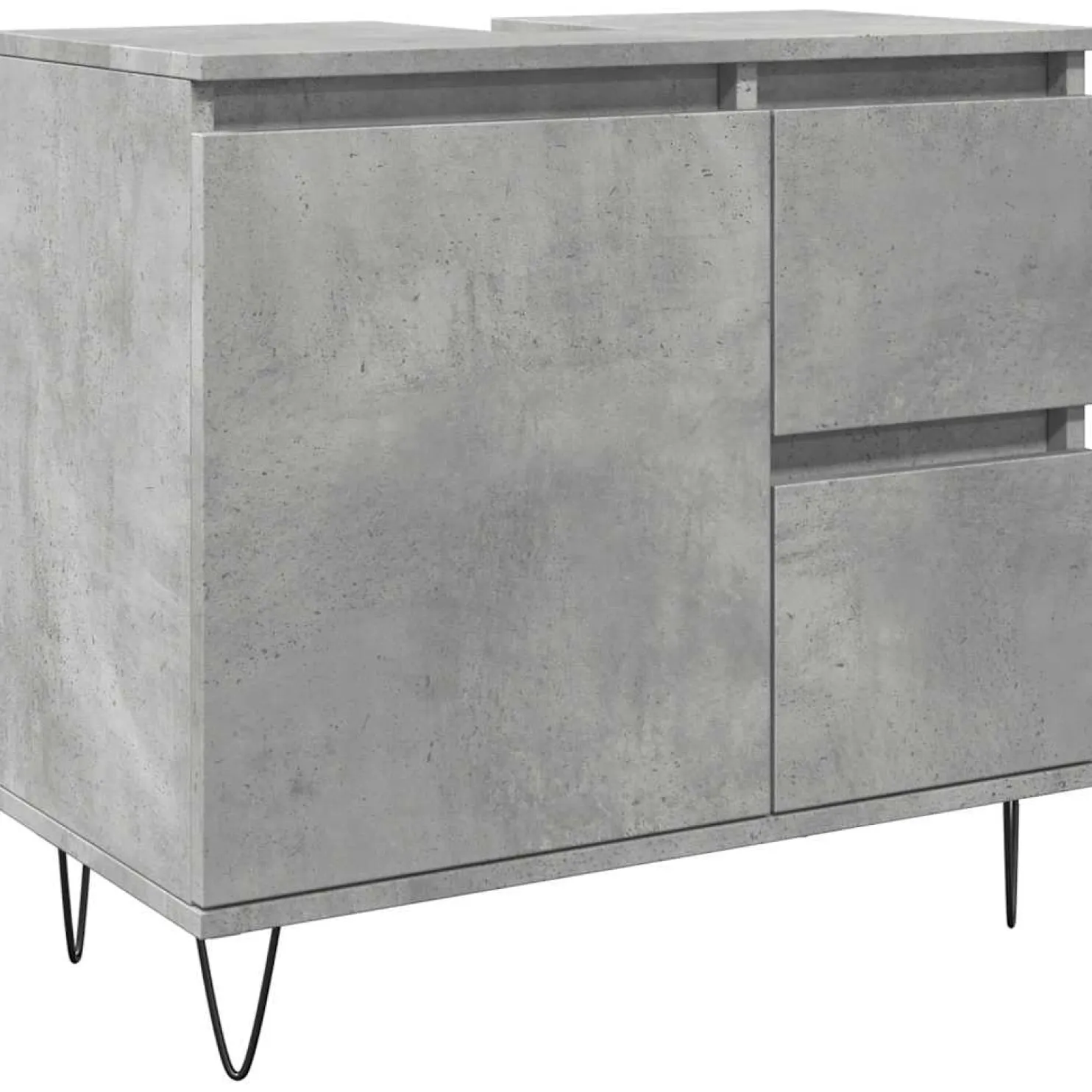 Allaskaappi betoninharmaa 65x33x60 cm (57225)