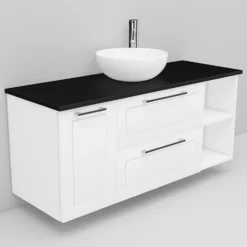 Allaskaappi ja Coast-allas Noro Flexline 168 1200 mm musta taso eri värejä