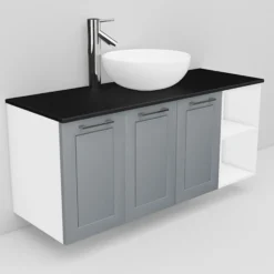 Allaskaappi ja Coast-allas Noro Flexline 136 1200 mm musta taso eri värejä