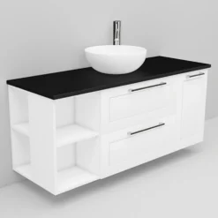 Allaskaappi ja Coast-allas Noro Flexline 176 1200 mm musta taso eri värejä