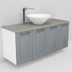 Allaskaappi ja Loop-allas Noro Flexline 123 1200 mm marmoritaso eri värejä