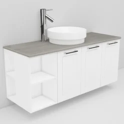Allaskaappi ja Peak-allas Noro Flexline 140 1200 mm marmoritaso eri värejä