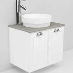 Allaskaappi ja Peak-allas Noro Flexline 4.3 600 mm marmoritaso valkoinen kehysovi