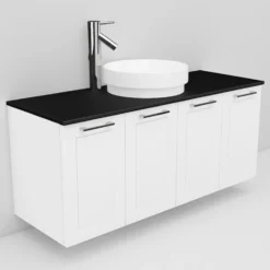 Allaskaappi ja Peak-allas Noro Flexline 127 1200 mm musta taso eri värejä