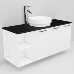 Allaskaappi ja Peak-allas Noro Flexline 143 1200 mm musta taso eri värejä