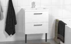 Allaskaappi ja pesuallas Otsoson Luja Clever, lankavedin, valkoinen, eri kokoja