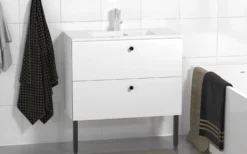 Allaskaappi ja pesuallas Otsoson Luja Minimeri, nuppivedin, valkoinen, eri kokoja