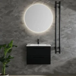 Allaskaappi pesualtaalla Bathlife Lust musta eri kokoja
