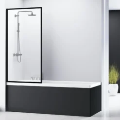 Ammeseinä Bathlife Profil 800 mm musta profiili