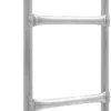 2-askelmaiset trampoliinin tikkaat, teräs, hopea, 82,5 cm