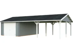 Autotalli Palmako Roger, puuovilla, 19,0+33,2 m2 FR44-9857-2