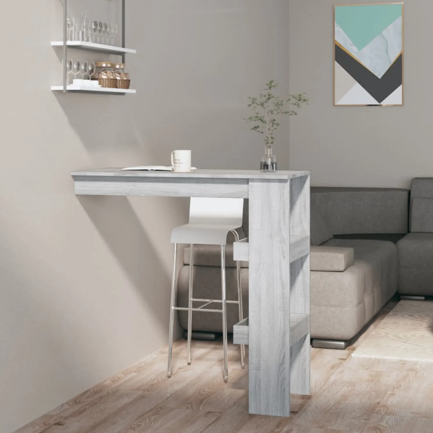 Baaripöytä seinälle 102x45x103,5cm, eri värejä