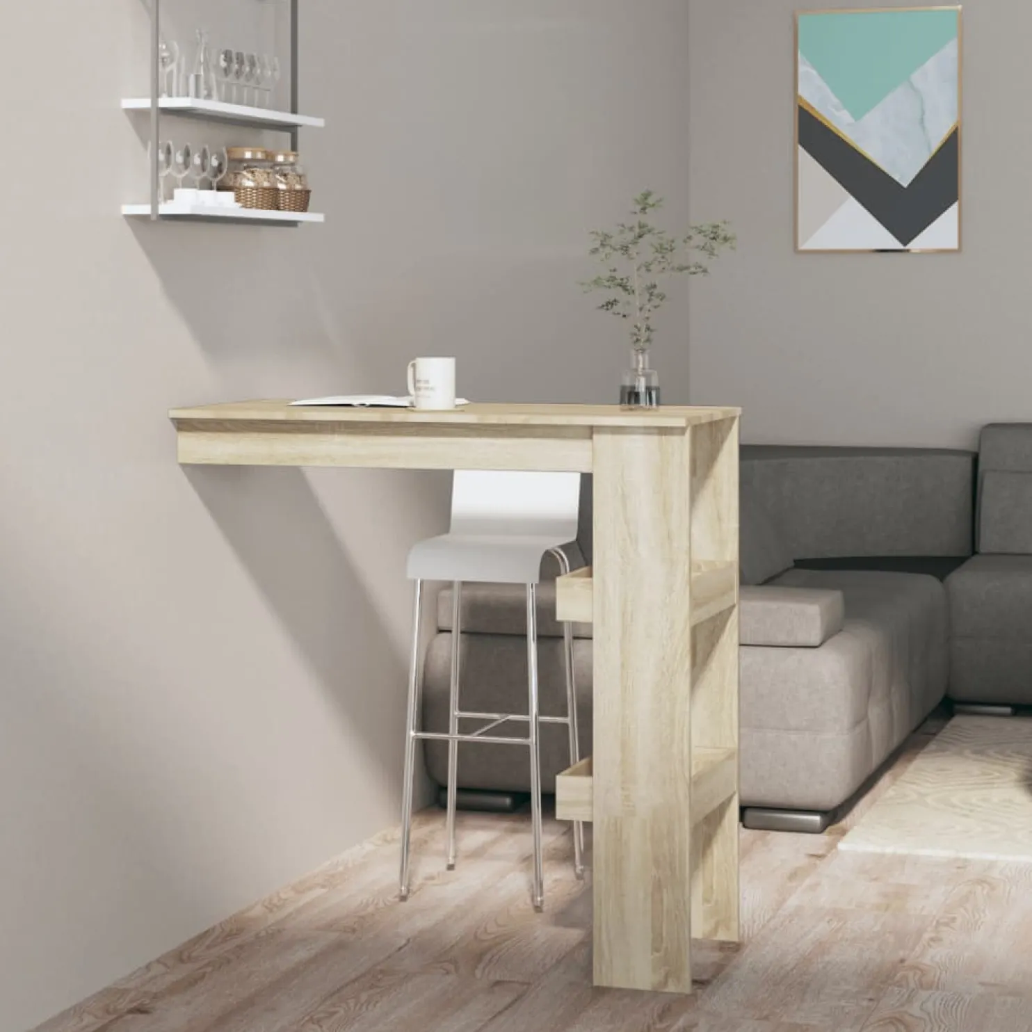 Baaripöytä seinälle 102x45x103,5cm, eri värejä