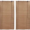 Bambu rullaverhot 2kpl 120 x 220 cm ruskea