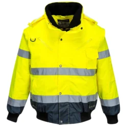 Bombertakki Portwest C465 Hi-Vis 300D keltainen/tummansininen