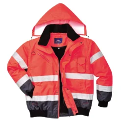 Bombertakki Portwest C465 Hi-Vis 300D punainen/sininen
