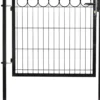 Elementtiaidan portti Hortus O 1000x1000mm musta