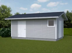 Elementtivarasto Timburg E11b 5540x3180 mm 17.62 m² puuvalmis