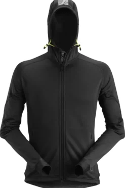 Fleecehuppari Snickers Workwear FlexiWork 8002 Polartec Power Stretch 2.0 musta