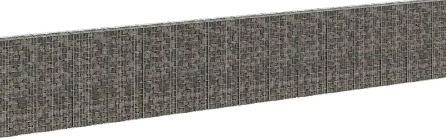 Gabion-kivikori kansilla galvanoitu teräs 900x30x150 cm