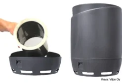 Hajusuodatin HajuveX 1335 Ø110 mm harmaa