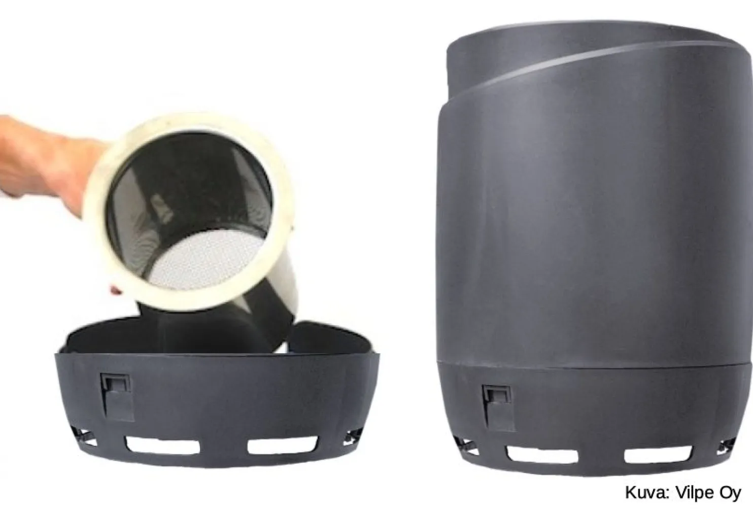 Hajusuodatin HajuveX 1335 Ø110 mm harmaa