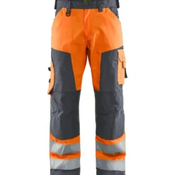 Huomiohousut Blåkläder 1566 Highvis huomio-oranssi/harmaa