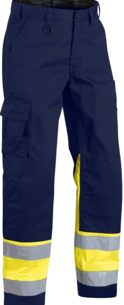 Huomiohousut Blåkläder 1564 Highvis sininen/keltainen