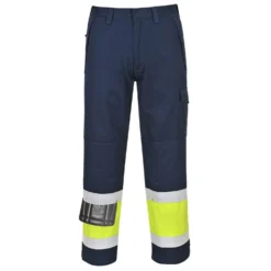 Huomiohousut Portwest MV26 Modaflame keltainen/sininen