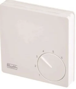 Huonetermostaatti Roth Basicline säätöpyörällä 230V