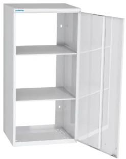 Hyllykaappi Polaria 400x850x350 mm yläkaappi oikeakätinen 2 hyllyä valkoinen