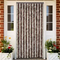 Hyönteisverho beige ja vaaleanruskea 90x200 cm chenille