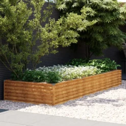 Istutuslaatikko 291x100x36 cm corten-teräs