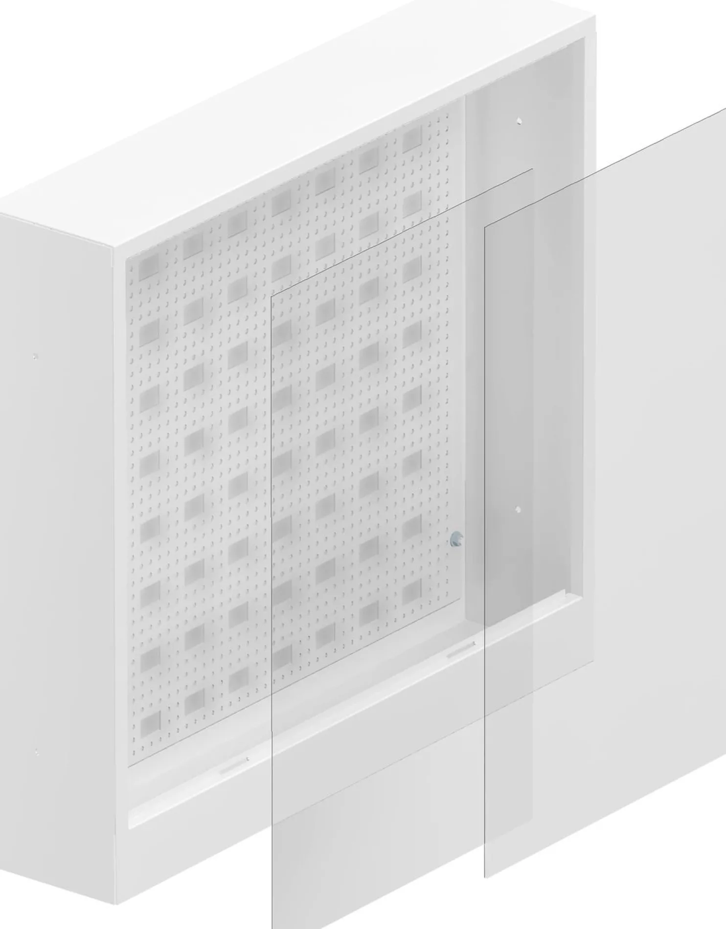 Jakotukkikaappi Uponor Aqua Plus B 550x500x108 mm