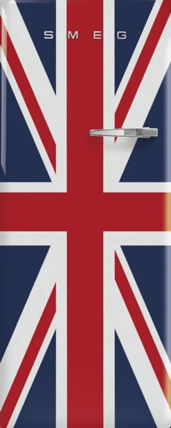 Jääkaappi pakastelokerolla Smeg Retro FAB28-DUJ5 Union Jack 60cm, 244/26 l