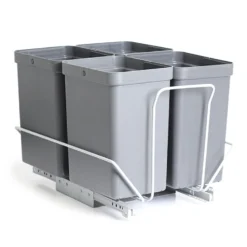 Jätelajitteluvaunu Grip HT 4x10L harmaa