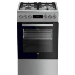 Kaasuliesi sähköuunilla Beko FSM52321DXDT, 50cm, ruostumaton teräs