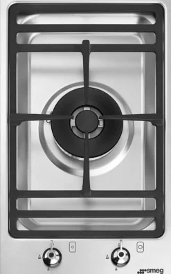 Kaasuliesitaso Smeg PGF31G2, 30cm, teräs