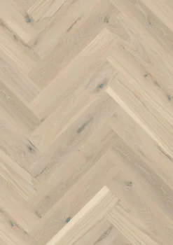 Kalanruotoparketti Boen Oak Pale White Vivo, mattalakattu, harjattu
