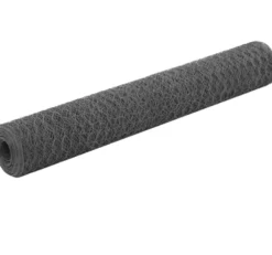 Kanaverkko teräs PVC pinnoitteella silmäkoko 36mm 25x1m harmaa