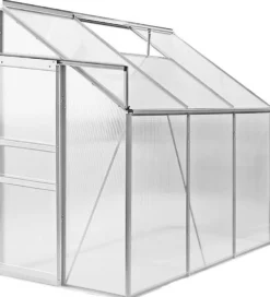 Kasvihuone AB Polar2,3 m² kennolevyllä, alumiini