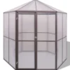 Kasvihuone alumiini 240x211x232 cm (48836)