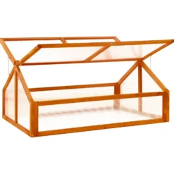 Kasvihuone ruskea 114x80x50 cm kuusi (16415)