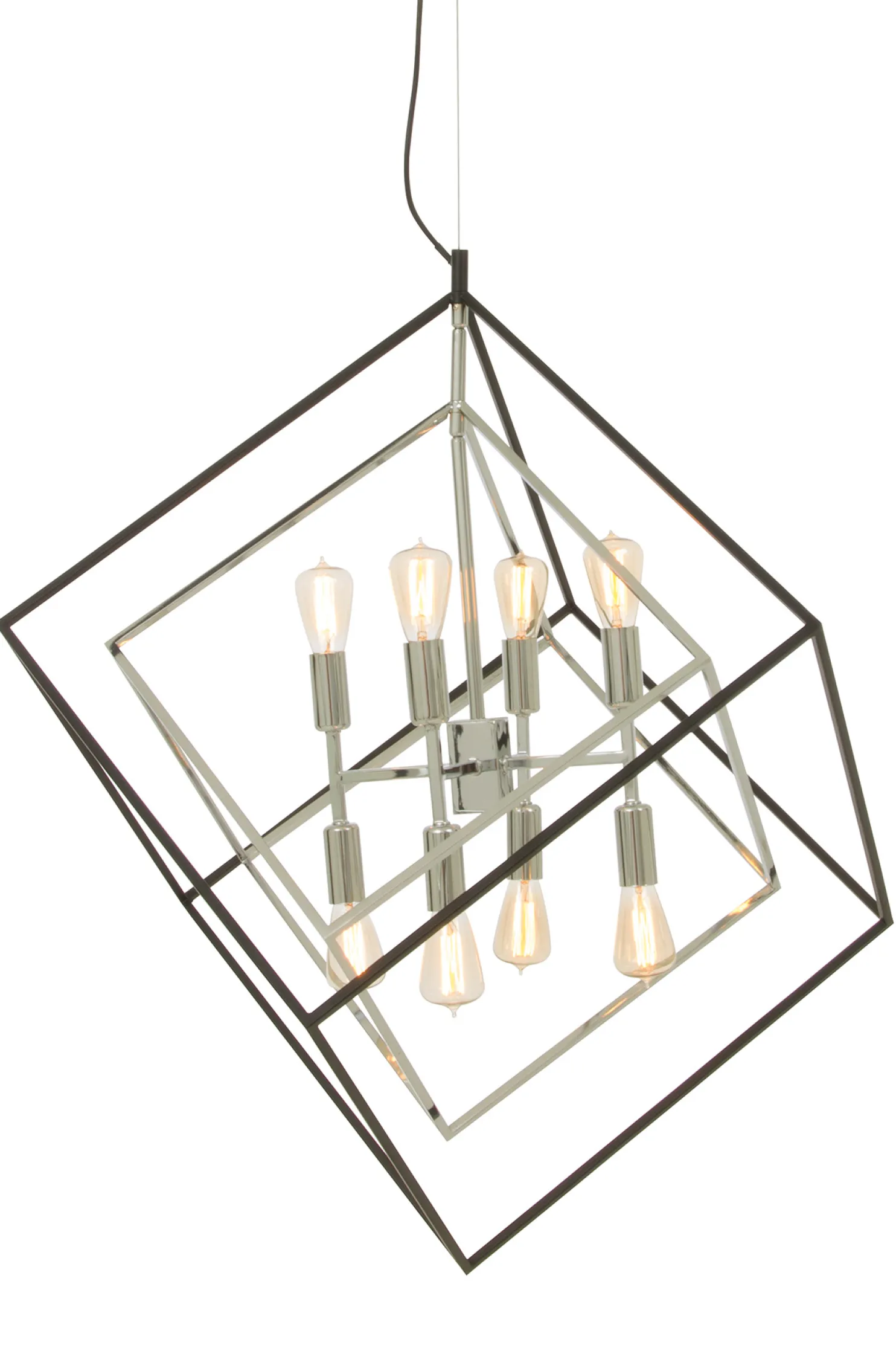 Kattovalaisin Aneta Lighting Cubes musta/kromi