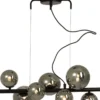 Kattovalaisin Aneta Lighting Molekyl 580 mm musta/savulasi